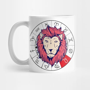 Lion star sign, zodiac sign horoscope Mug